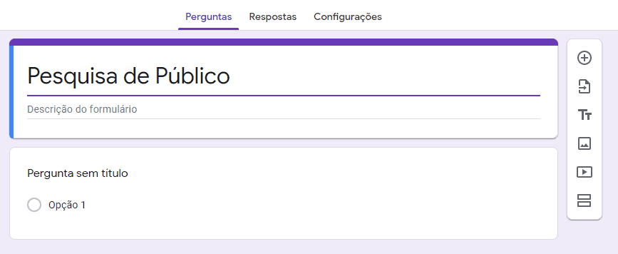 Integração Google Forms e Excel - Dashboard Pesquisa