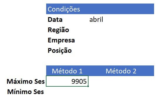 Maximo ses e minimo ses Excel 4