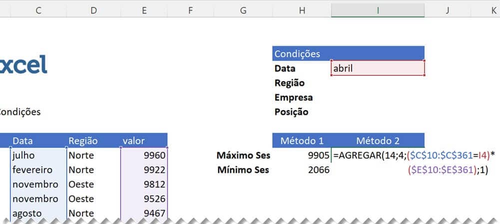 máximo condicional excel 3