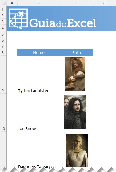 imagens dinâmicas no Excel dashboard 2