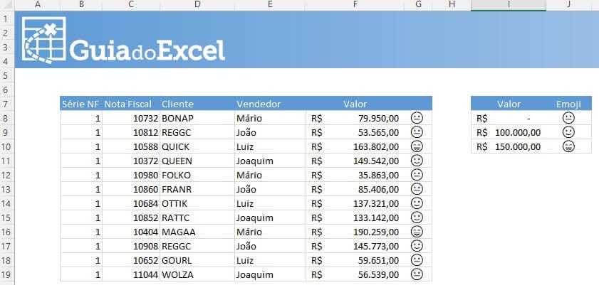 inserir emoji excel