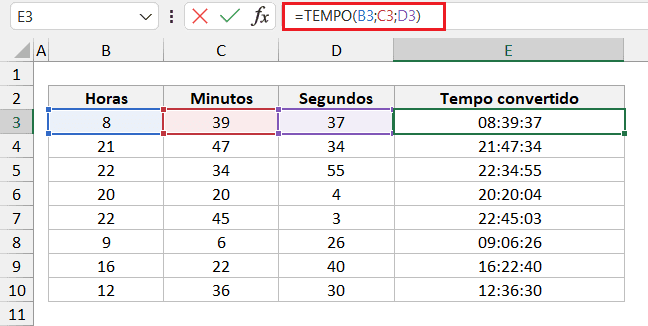 Como Transformar Número em Hora no Excel 8
