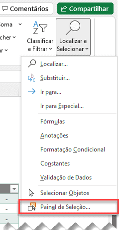 ocultar segmentação de dados no excel