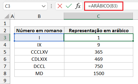 Números Romanos no Excel