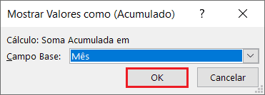 Soma acumulada no Excel 15