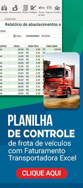Planilha de transportadora Excel
