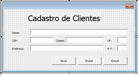 Formulário VBA Excel Grátis 3