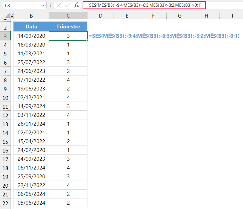 trimestre data excel 5