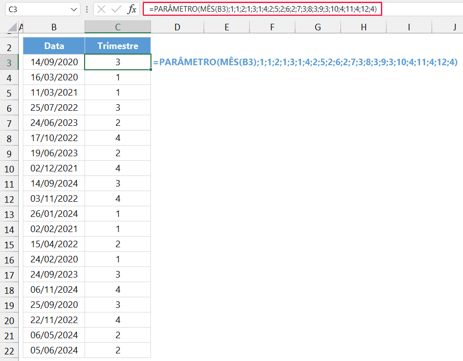 trimestre data excel 9