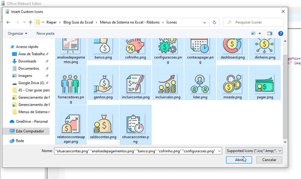 menus Excel personalizados ribbon guia personalizada 9