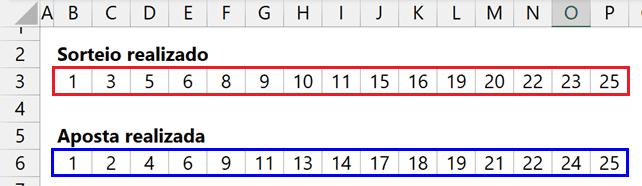 Planilha de Lotofácil Excel 1