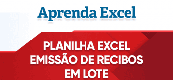 Planilha de Recibos Excel em Lote