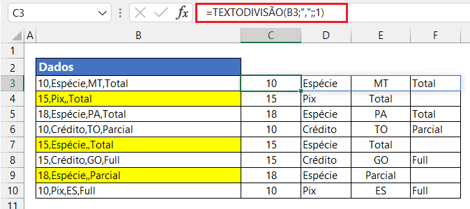 textodivisao excel dividir texto excel