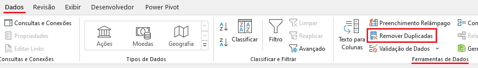 Como remover duplicidades de listas no Excel 2