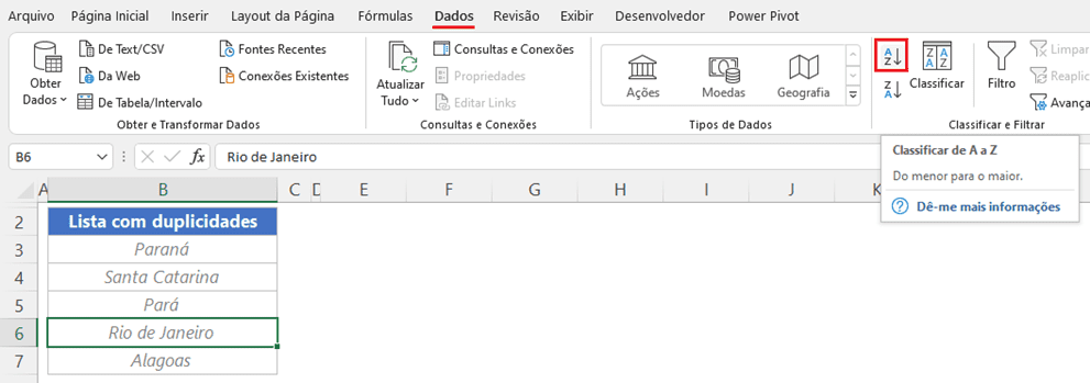 Como remover duplicidades de listas no Excel 5