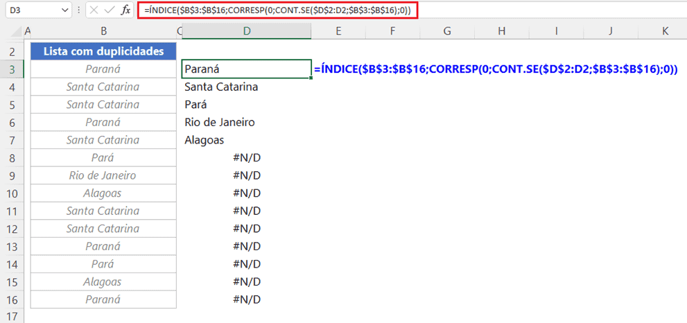 Como remover duplicidades de listas no Excel 7