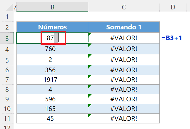 espaço no excel 8