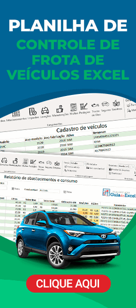 Planilha de controle de frota de veículos Excel
