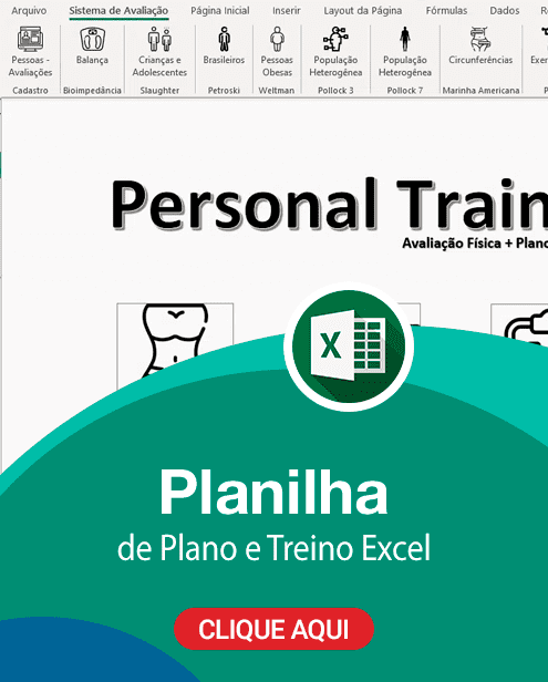Planilha de plano de treino Excel