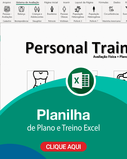 Planilha de plano de treino Excel