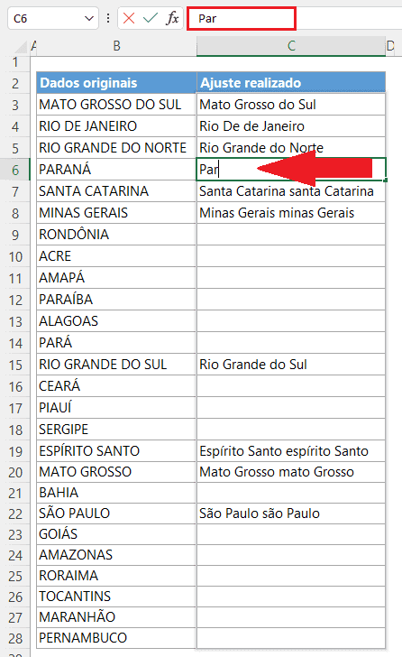 primeira letra maiúscula excel 4