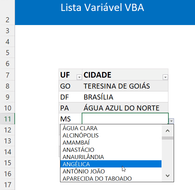 listas suspensas listas de dados menu dropdown excel 14