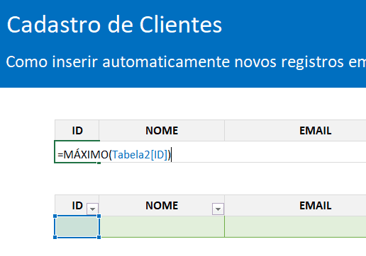cadastro de clientes excel 3