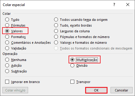 Como exibir os números negativos sem sinal no Excel 11