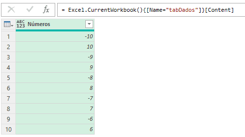 Como exibir os números negativos sem sinal no Excel 4