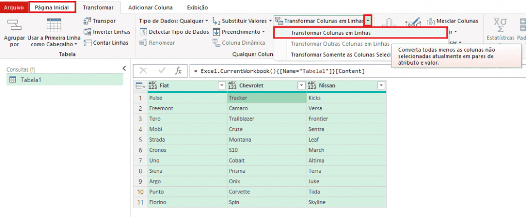 Como Fazer Busca invertida no excel 3