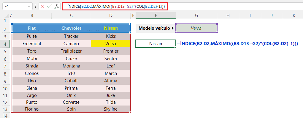 Como Fazer Busca invertida no excel 6