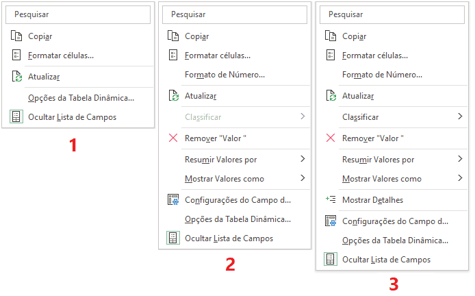 Como filtrar corretamente nas tabelas dinâmicas 3