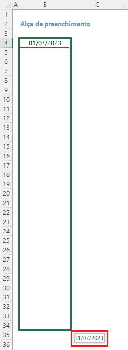 Como gerar todas as datas do mês no Excel 2
