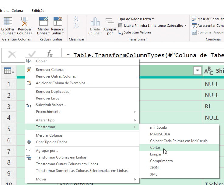 relatório texto excel 15