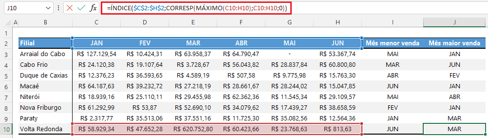 maior mês excel 5