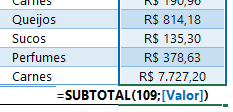 Como usar a Análise rápida no Excel 20