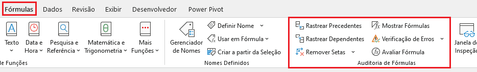 Como usar a auditoria de fórmulas no Excel 1