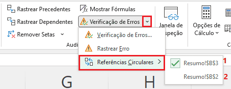 Como usar a auditoria de fórmulas no Excel 20