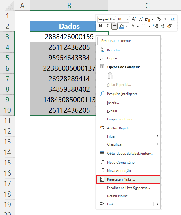 Formatação Personalizada CNPJ e CPF no Excel 2