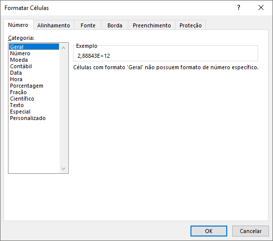 Formatação Personalizada CNPJ e CPF no Excel 3