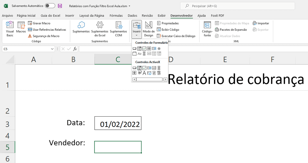 tela de pesquisa excel 2