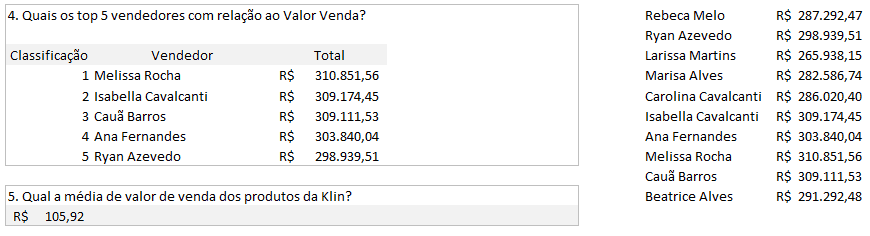 teste excel entrevista de emprego 4