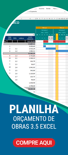 Planilha de orçamento de obras 35 Excel