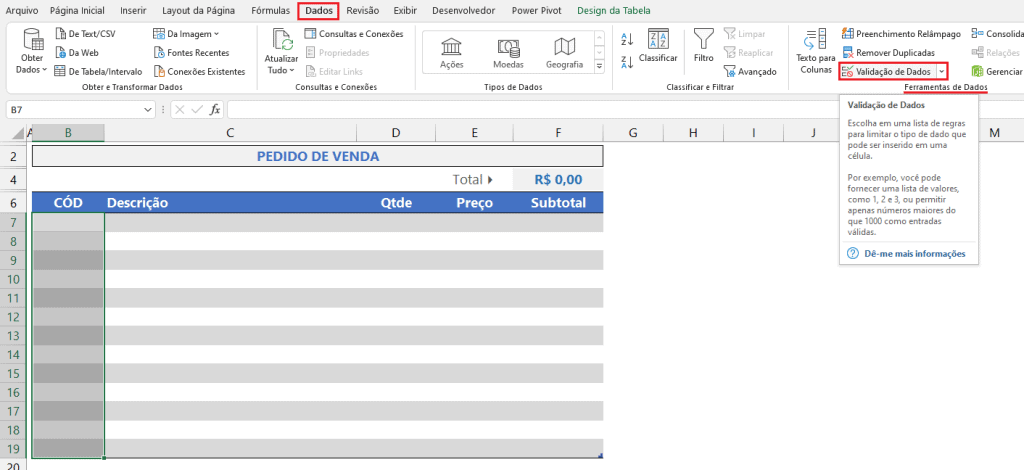 Evitar Digitação de Dados Duplicados no Excel 3