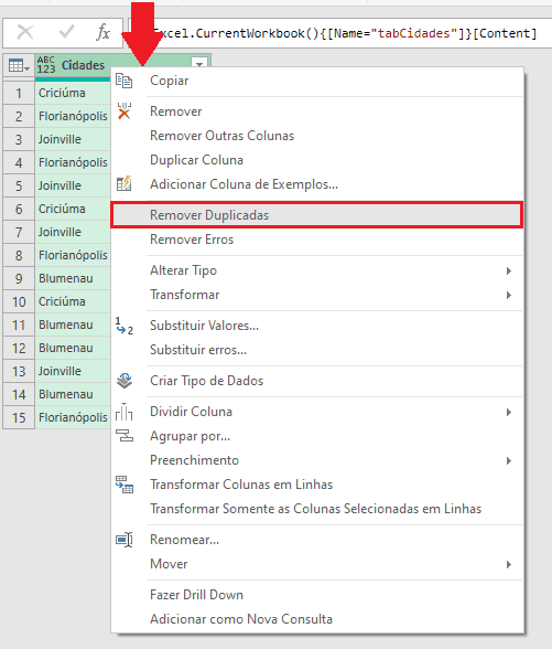 Valores sem Repetição no Excel 17