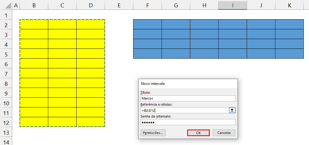 Como Proteger com Senhas Diferentes Intervalos Diferentes no Excel 6