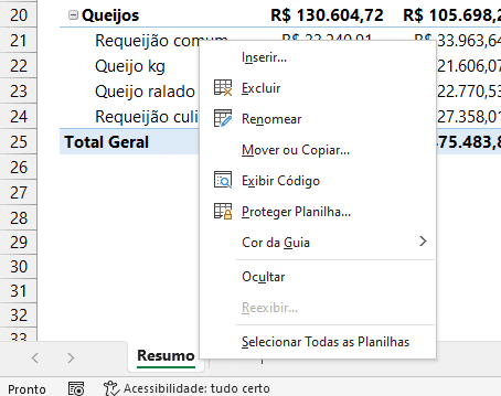 Super Ocultar Planilhas no Excel 10