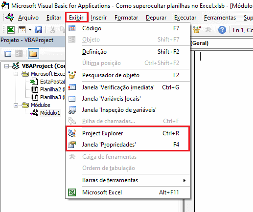 Super Ocultar Planilhas no Excel 4