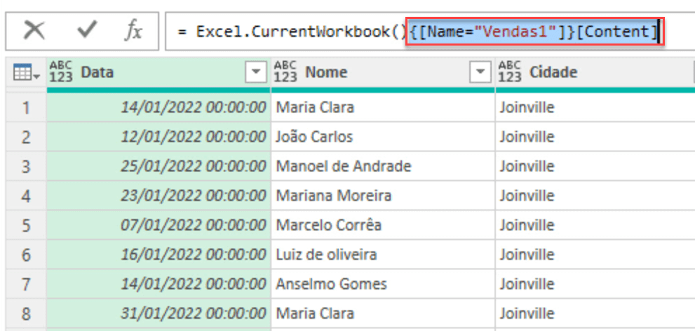Como Juntar tabelas no Excel 6