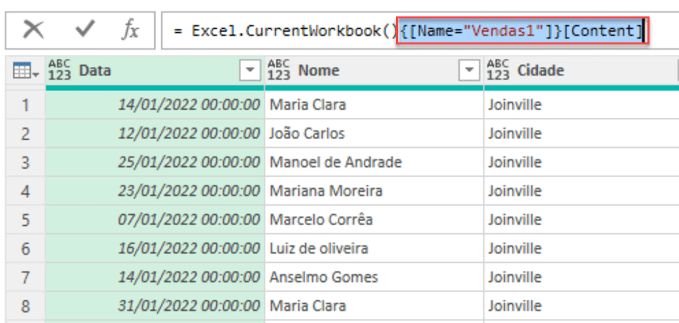 Como Juntar tabelas no Excel 6